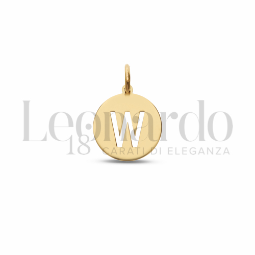W Lettera in Oro Giallo da 1gr.