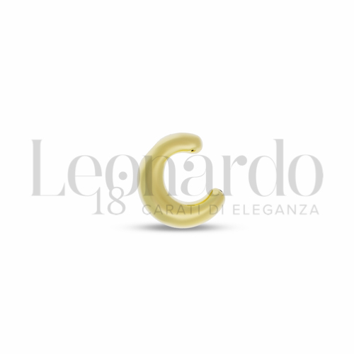 Pendenti Pendente Lettera Elettroformato in Oro 18 Carati Modello: stampatello con foro per catenina passante Lettera: C 0,5g