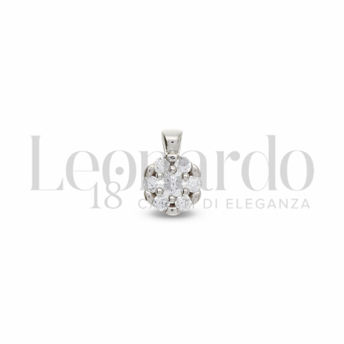 con Zircone bianco in Oro Bianco da 0,3gr.