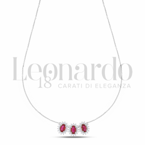 Pendenti Pendente con Pietra di Colore da Donna in Oro 18 Carati Forma: Ovale Modello: Trilogy kate catenina passante 3,2g