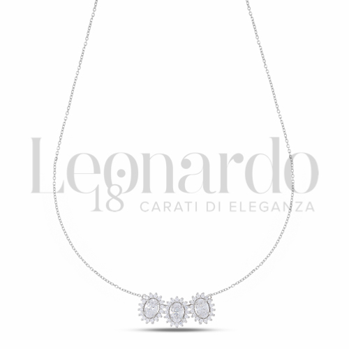 Pendenti Pendente con Pietra di Colore da Donna in Oro 18 Carati Forma: Ovale Modello: Trilogy kate 1° misura catenina passante 3,4g