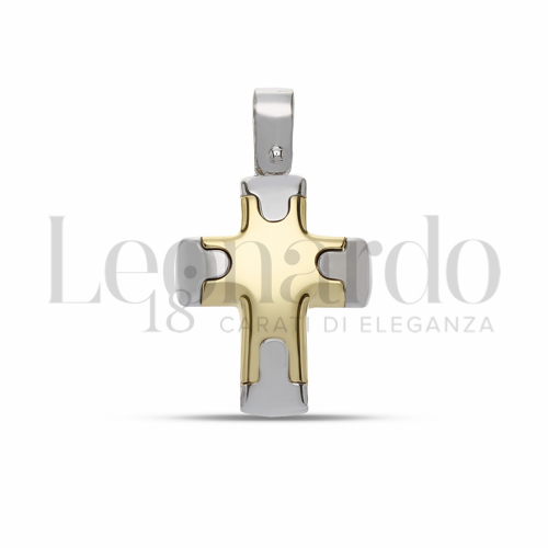 Modello Senza Cristo - Con bordi in Oro Bianco e Oro Giallo da 1,9gr.