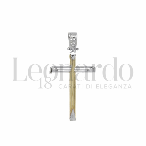 Modello Senza Cristo in Oro Bianco e Oro Giallo da 2,1gr.