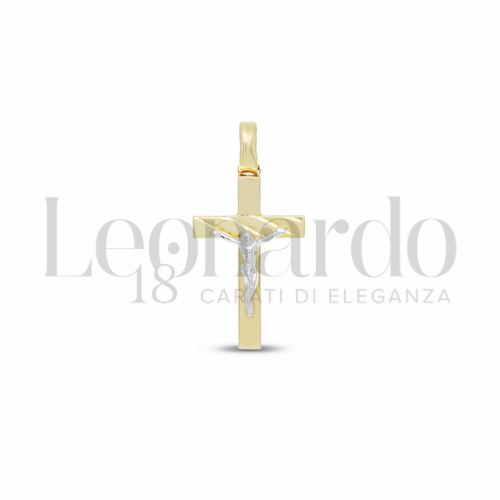 Pendenti Croce da Uomo in Oro 18 Carati Modello: Con cristo Misura: 1° 1,7g