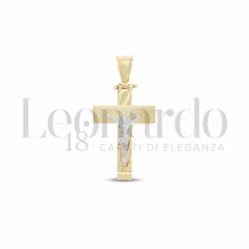 Pendenti Croce da Uomo in Oro 18 Carati Modello: Con cristo Misura: 1° 2,2g