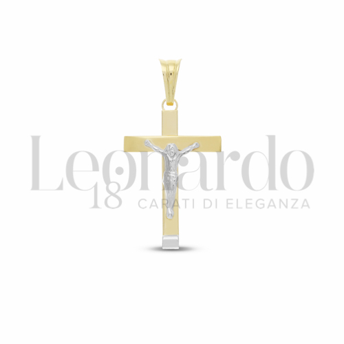 Pendenti Croce da Uomo in Oro 18 Carati Modello: Con cristo Misura: 1° 1,7g