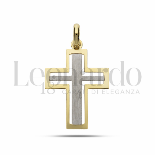 Modello Senza Cristo in Oro Giallo e Oro Bianco da 0,8gr.
