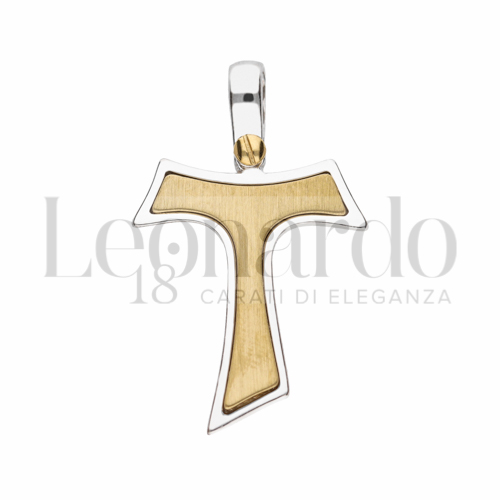 Modello Senza Cristo in Oro Giallo e Oro Bianco da 2,5gr.