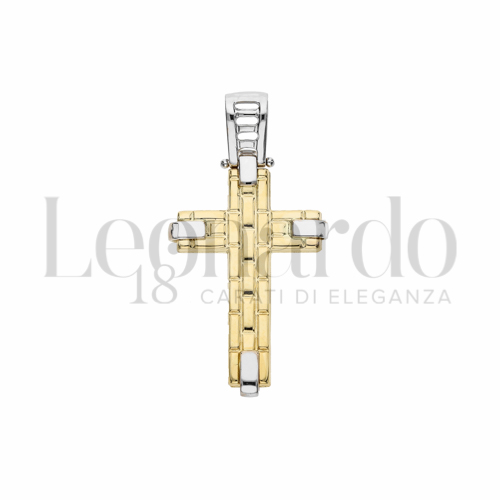 Modello Senza Cristo in Oro Giallo e Oro Bianco da 2,6gr.