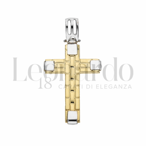 Modello Senza Cristo in Oro Giallo e Oro Bianco da 3,9gr.