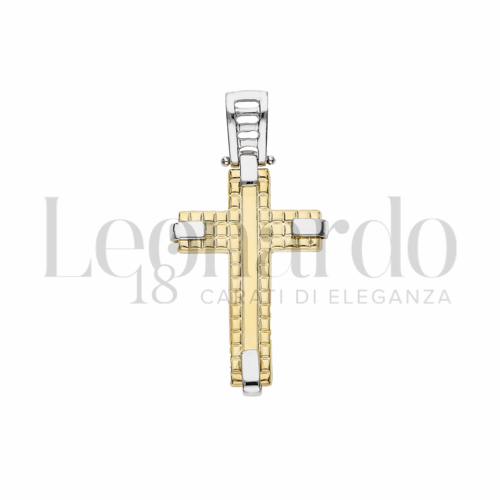 Modello Senza Cristo in Oro Giallo e Oro Bianco da 2,8gr.