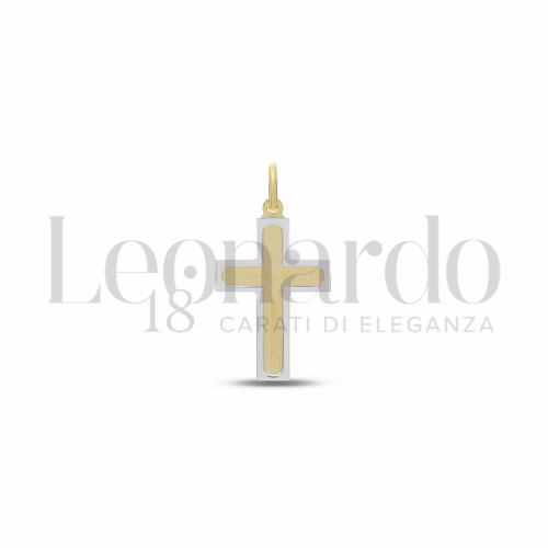 Modello Senza Cristo in Oro Giallo e Oro Bianco da 1,1gr.