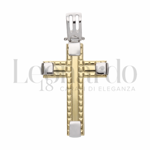 Modello Senza Cristo in Oro Giallo e Oro Bianco da 3,8gr.