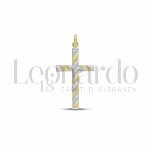 Modello Senza Cristo in Oro Giallo e Oro Bianco da 1,1gr.