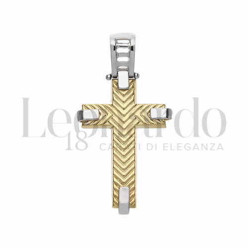 Modello Senza Cristo in Oro Giallo e Oro Bianco da 2,9gr.