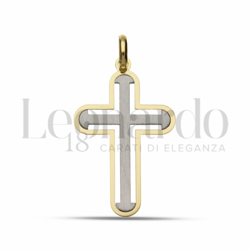 Modello Senza Cristo in Oro Giallo e Oro Bianco da 1gr.
