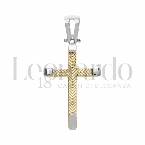 Modello Senza Cristo in Oro Giallo e Oro Bianco da 2gr.