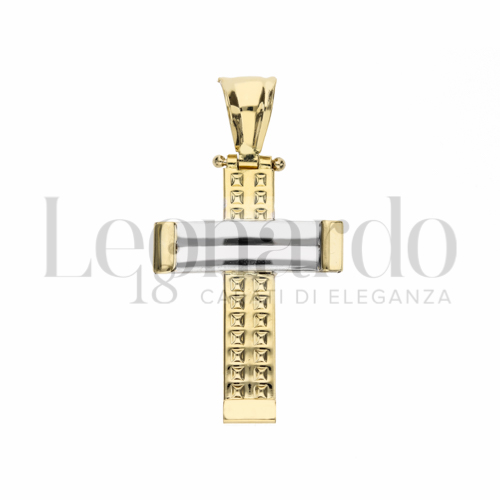 Modello Senza Cristo in Oro Giallo e Oro Bianco da 2,5gr.