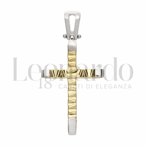 Modello Senza Cristo in Oro Giallo e Oro Bianco da 2gr.
