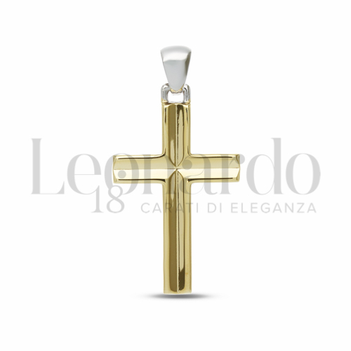 Modello Senza Cristo in Oro Giallo e Oro Bianco da 2,5gr.