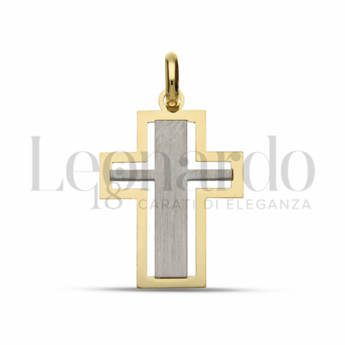 Modello Senza Cristo in Oro Giallo e Oro Bianco da 0,9gr.