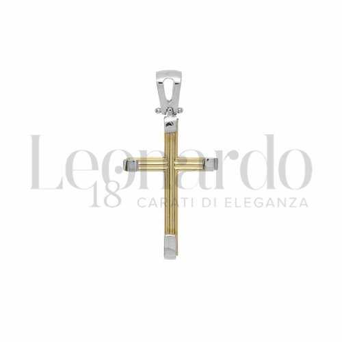 Modello Senza Cristo in Oro Giallo e Oro Bianco da 2,1gr.