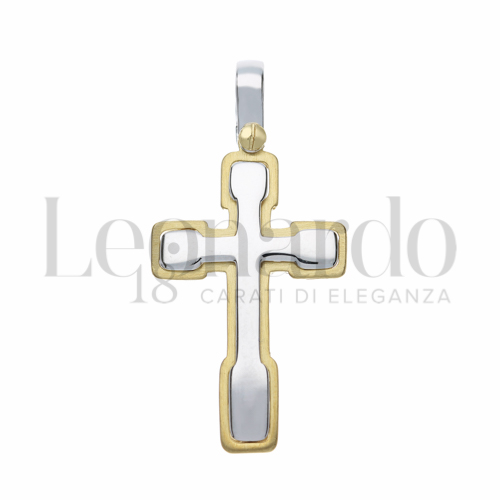 Modello Senza Cristo in Oro Giallo e Oro Bianco da 2,8gr.