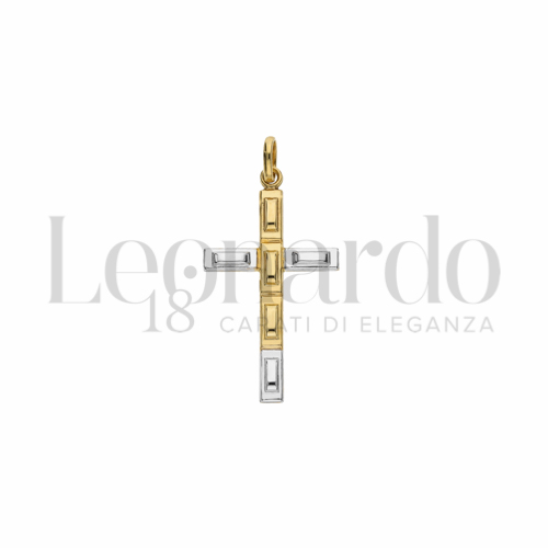 Modello Senza Cristo in Oro Giallo e Oro Bianco da 1,1gr.