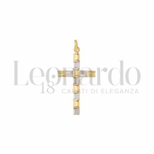 Modello Senza Cristo in Oro Giallo e Oro Bianco da 1,1gr.