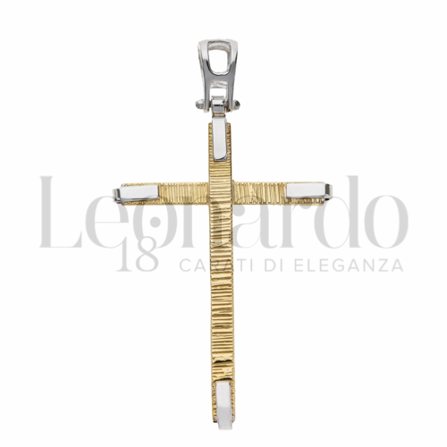 Modello Senza Cristo in Oro Giallo e Oro Bianco da 1,8gr.