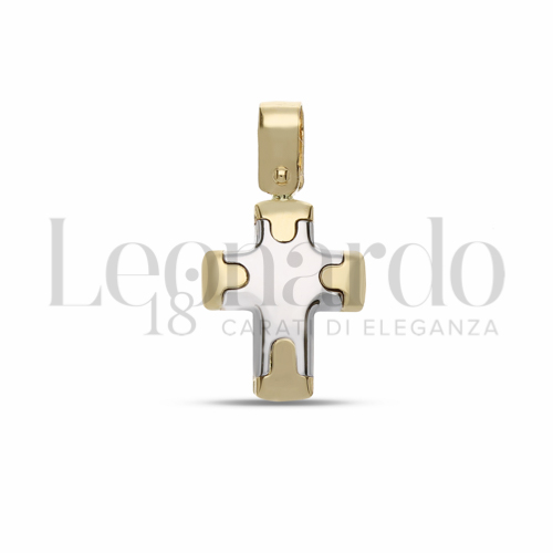Modello Senza Cristo - Con bordi in Oro Giallo e Oro Bianco da 1,4gr.