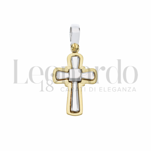 Modello Senza Cristo in Oro Giallo e Oro Bianco da 2,9gr.