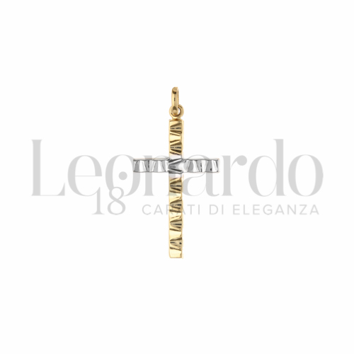 Modello Senza Cristo in Oro Giallo e Oro Bianco da 1gr.