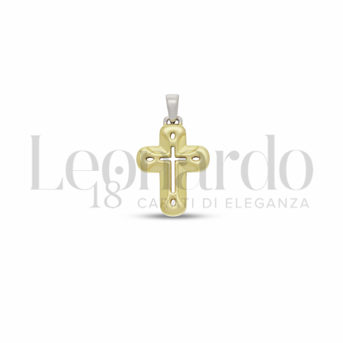 Modello Senza Cristo in Oro Giallo e Oro Bianco da 1,2gr.