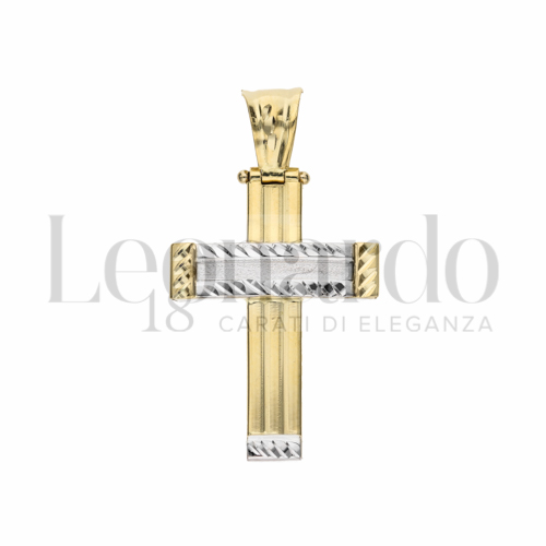 Modello Senza Cristo in Oro Giallo e Oro Bianco da 2,6gr.