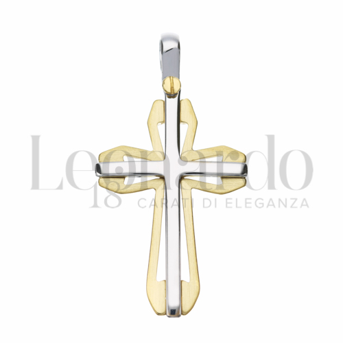 Modello Senza Cristo in Oro Giallo e Oro Bianco da 3,8gr.