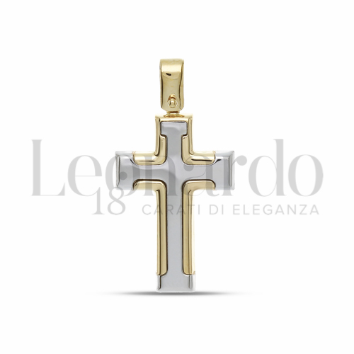 Modello Senza Cristo - Con bordi in Oro Giallo e Oro Bianco da 2,1gr.