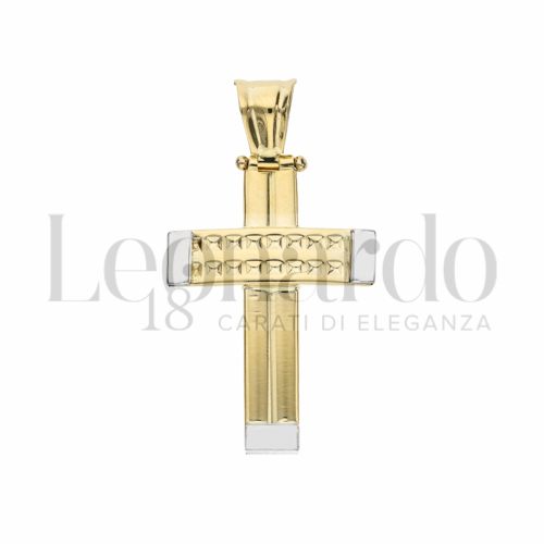 Modello Senza Cristo in Oro Giallo e Oro Bianco da 2,3gr.