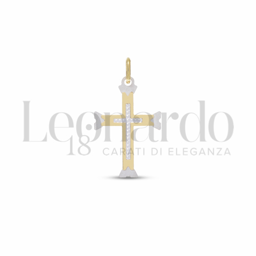 Modello Senza Cristo in Oro Giallo e Oro Bianco da 1gr.