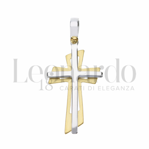 Modello Senza Cristo in Oro Giallo e Oro Bianco da 2,8gr.