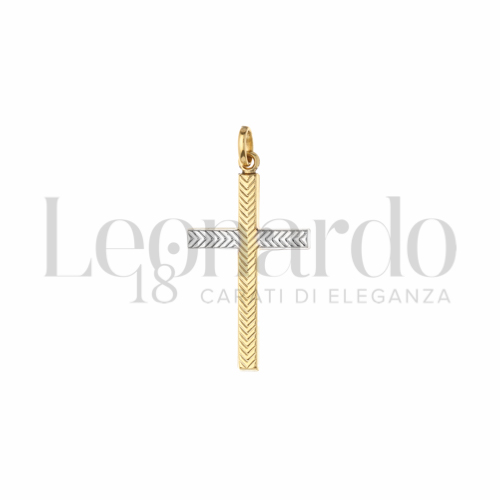 Modello Senza Cristo in Oro Giallo e Oro Bianco da 1,1gr.