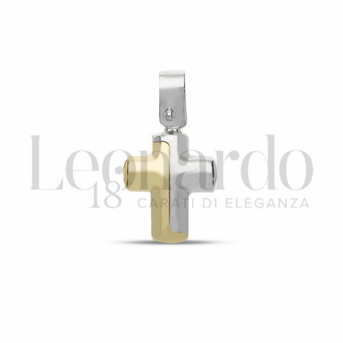 Modello Senza Cristo in Oro Giallo e Oro Bianco da 1gr.