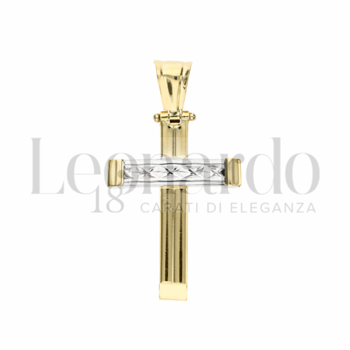 Modello Senza Cristo in Oro Giallo e Oro Bianco da 2gr.