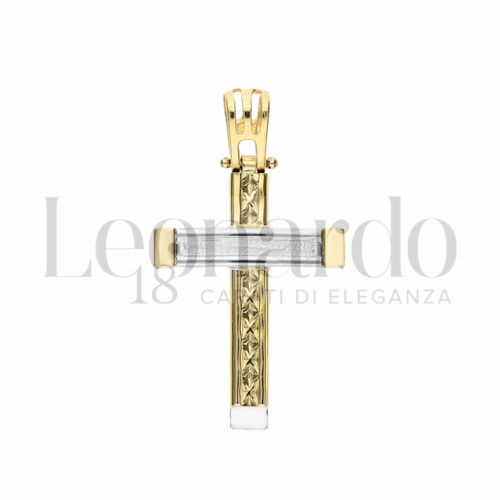 Modello Senza Cristo in Oro Giallo e Oro Bianco da 2gr.