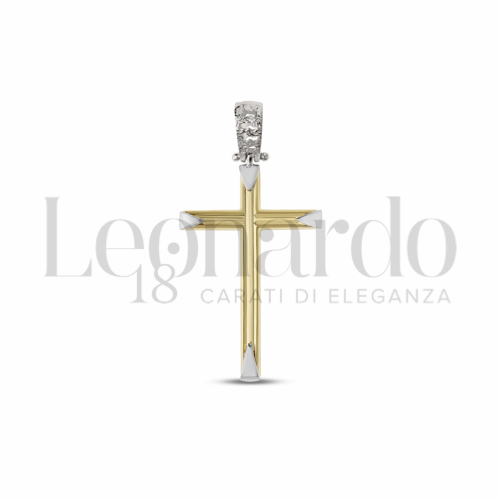 Modello Senza Cristo in Oro Giallo e Oro Bianco da 2,1gr.