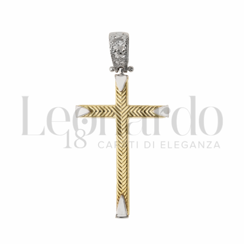 Modello Senza Cristo in Oro Giallo e Oro Bianco da 2,2gr.