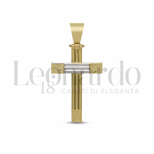 Modello Senza Cristo in Oro Giallo e Oro Bianco da 2,9gr.