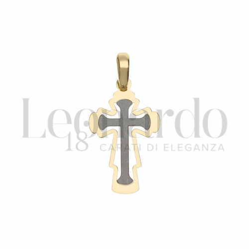 Modello Senza Cristo in Oro Giallo e Oro Bianco da 0,7gr.