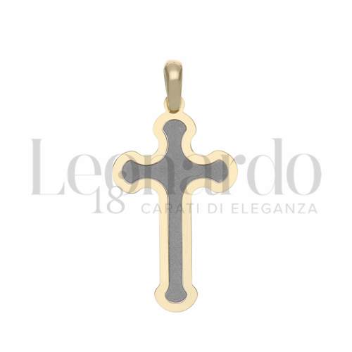 Modello Senza Cristo in Oro Giallo e Oro Bianco da 0,9gr.