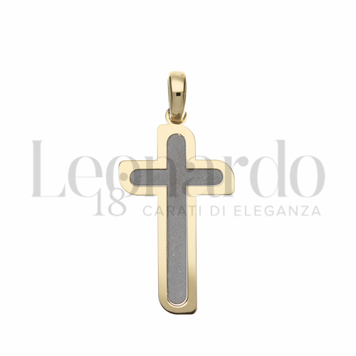 Modello Senza Cristo in Oro Giallo e Oro Bianco da 0,9gr.